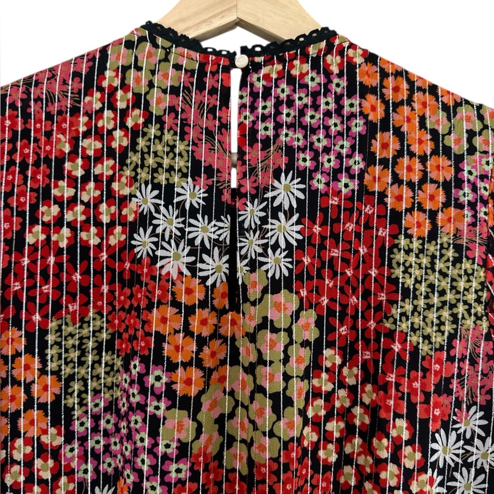 SAYLOR Talley Floral Print Long Sleeve Minidress In Multi - Picture 8 of 10